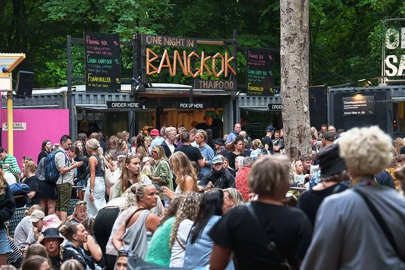 Smukfests scener i bøgeskoven ved Skanderborg